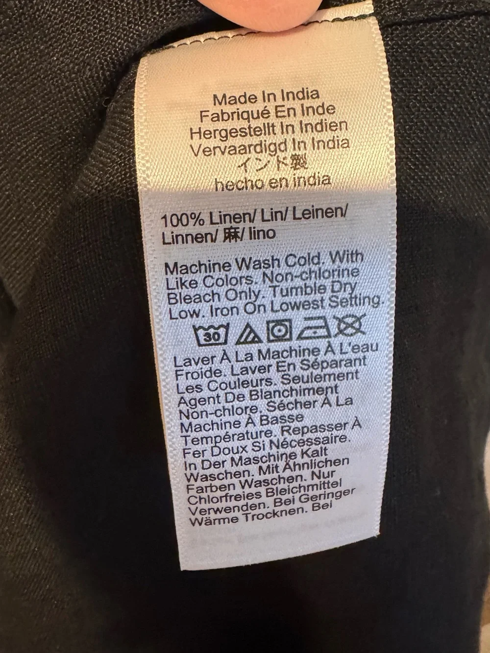 J.Crew Black Linen Shirt Small, NWT